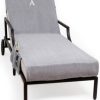 Linum Home Personalized Turkish Cotton Chaise Lounge Cover with Side Pockets - Image 2