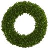 Nearly Natural 19.5" Tea Leaf Wreath