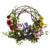 Nearly Natural 22" Spring Floral Wreath