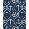 KAS Harbor Marina 4220 Navy Indoor/Outdoor Area Rug