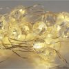 Lumabase Set of 2, 40 White Crystal Ball Mini String Lights - Image 5