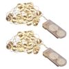 Lumabase Set of 2, 40 White Crystal Ball Mini String Lights