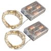 Lumabase Set of 2, 100 Mini String Lights with Timer