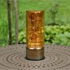 Lumabase Amber Glass Lantern with Mini String Lights - Image 6