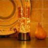 Lumabase Amber Glass Lantern with Mini String Lights - Image 2