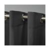 Exclusive Home Delano Indoor/Outdoor Grommet Top Curtain Panel Pair - Image 2
