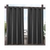 Exclusive Home Delano Indoor/Outdoor Grommet Top Curtain Panel Pair