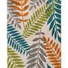 Portland Textiles Tropicana Blythewood White 3'3 x 5' Outdoor Area Rug