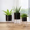 Glitzhome Modern Metal Plant Stands, Set of 3 - Image 5