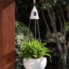 Glitzhome Solar Lighted Plastic Hanging Planter, 30" - Image 6