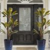 Glitzhome Oversized Faux Ceramic Textured Tall Pot Planter, Set of 2 - Image 6