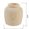 Flora Bunda Wooden Planter Vase, 4.75" - Image 2