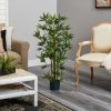 Nearly Natural 4' Artificial Bamboo Plant - Image 3