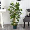 Nearly Natural 4' Artificial Bamboo Plant - Image 4