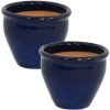 Round Ceramic Planter