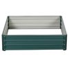 4' x 4' Raised Steel Garden Planter Bed for Vegetables, Herbs, Green - Image 2