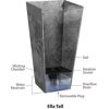 Novelty 35270 Artstone Ella Tall Square Planter Grey - Image 2