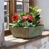 Novelty 36100 Ella Low Square Planter Grey - Image 2