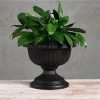 Novelty Outdoor Grecian Urn, Planter/Flower Pot, Plastic, Black, 18" - Image 2