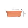 Novelty Manufacturing Countryside Flower Box, Terra Cotta Color, 17.5" - Image 3