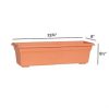 Novelty Maunfacturing Countryside Flower Box Planter, Terracotta Color - Image 3