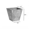 Novelty 35100 Grey Ella Square Planter - Image 3