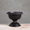 Novelty Outdoor Grecian Urn, Planter/Flower Pot, Plastic, Black, 18" - Image 3