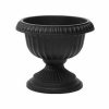 Novelty Outdoor Grecian Urn, Planter/Flower Pot, Plastic, Black, 18"