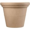 HC CompaniesTerrazzo Round Plastic Planter Pot Sandstone Color 17 Inch