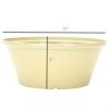Gardener Select GSATBR12235 Tulip Bowl Planter White - Image 2