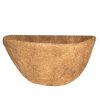 Grower Select Half Round Wall Basket Shape Coco Liner, 20 Inch