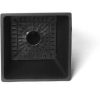 Algreen 17332 Valencia Square Flower Pot Planter Black 10 x 20 Inch - Image 3