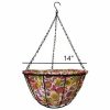 Gardener's Select 141424 Hanging Basket w Fabric Coco Liner, 14in - Image 2