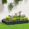 Metal Raised Garden Bed No Bottom Large Steel Planter Box w/ Gloves - Image 2