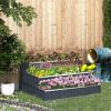 3 Tier Raised Garden Bed, Metal Planer Box w/ Gloves, Easy Assembly - Image 2
