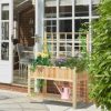 47" x 23" x 64" Wood Planter Box w/ Spacious Growing Area for Veggies - Image 3
