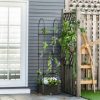 Flower  Vine Plant Box  Climbing Vine Bars w/ Drainage, Steel Frame - Image 3