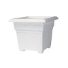Novelty Countryside Square Tub Planter White 14 Inch