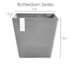Ecopots Rotterdam Indoor and Outdoor Square Planter, 12in - Image 2