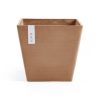 Ecopots Rotterdam Indoor and Outdoor Square Planter, 12in