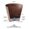 Novelty Napa Bowl Planter, Black, 10 Inch - Image 3