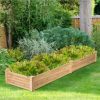 Wooden Vegetable Raised Garden Bed Backyard Patio Grow Flowers Planter - Image 2