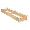 Wooden Vegetable Raised Garden Bed Backyard Patio Grow Flowers Planter - Image 3