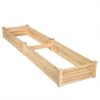 Wooden Vegetable Raised Garden Bed Backyard Patio Grow Flowers Planter