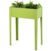 24'' x12'' Outdoor Elevated Garden Plant Stand Raised Tall Flower Bed Box