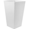 Bloem Finley Indoor/Outdoor Plastic Square Planter, Casper White 20 Inches