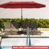 Patio Market Offset Umbrella Stand Holder Base Sand Filled Sandbags 220lbs - Image 2