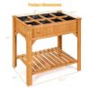 8 Grids Raised Garden Bed Elevated Planter Box Kit Wood - Image 2
