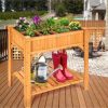 8 Grids Raised Garden Bed Elevated Planter Box Kit Wood - Image 11
