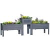 Outsunny Raised Garden Bed Set of 3 for Backyard,
